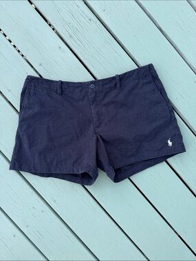 Vintage Navy Cotton Chino Shorts